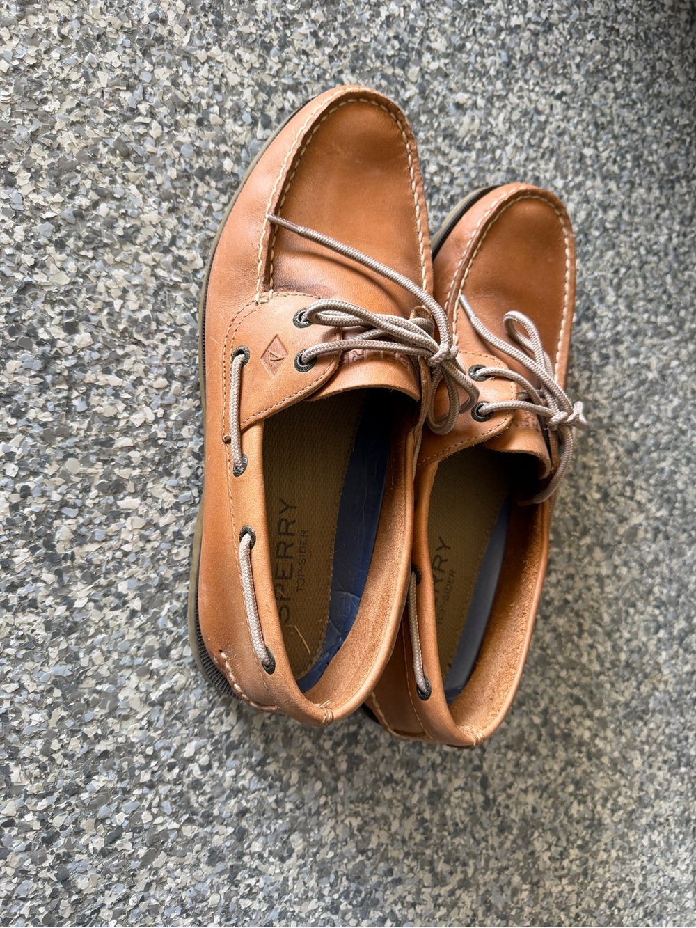 Sperry Men’s Tan Leather Boat Shoes